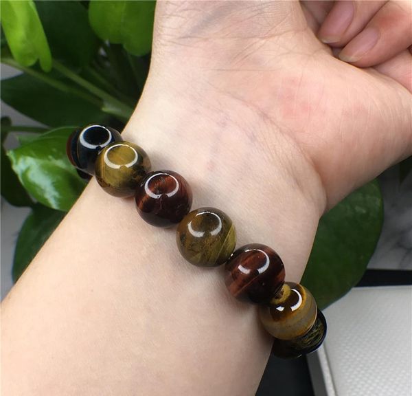 

natural tiger eye crystal stone round bead stretch beaded bracelet quartz rock healing crysta wmtmmz mywjqq