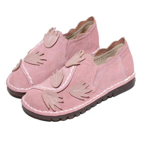 

japanese literary retro genuine leather low-casual shoes flat soft sole shoes nice handmade national wind single, Black