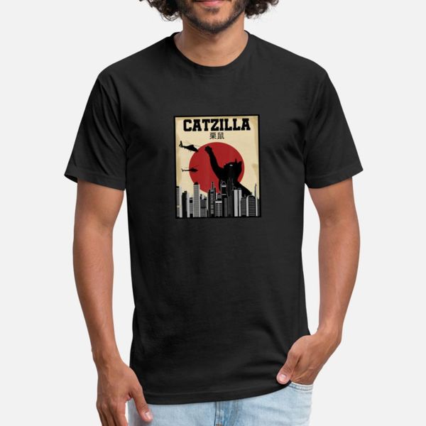 

vintage catzilla japanese sunset cat kitten lover t shirt cool unique white tracksuit hoodie sweatshirt