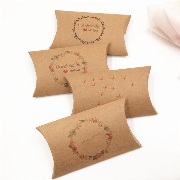 

24pcs/lot 12.5x7.5x2cm novel pillow patterns gift pouch paper bag for banquet birthday party valentine`s day chocolate cosmetic1