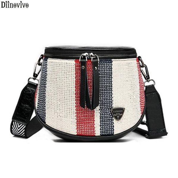 

diinovivo малый сумка для женщин мода широкий ремень crossbody сумка седло новые дизайнерские casual женщины 2020 whdv1596