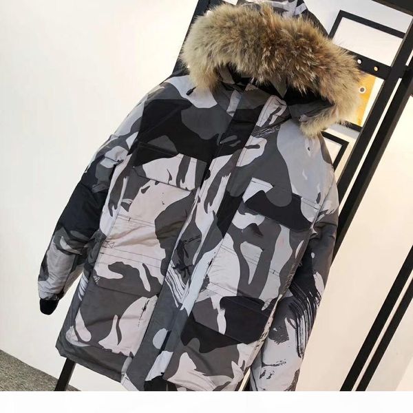 

goose fashion winter warmth down jacket brand-name jacket trend cotton linen new lovers thickened men's cotton waterproof down 2 htwfc