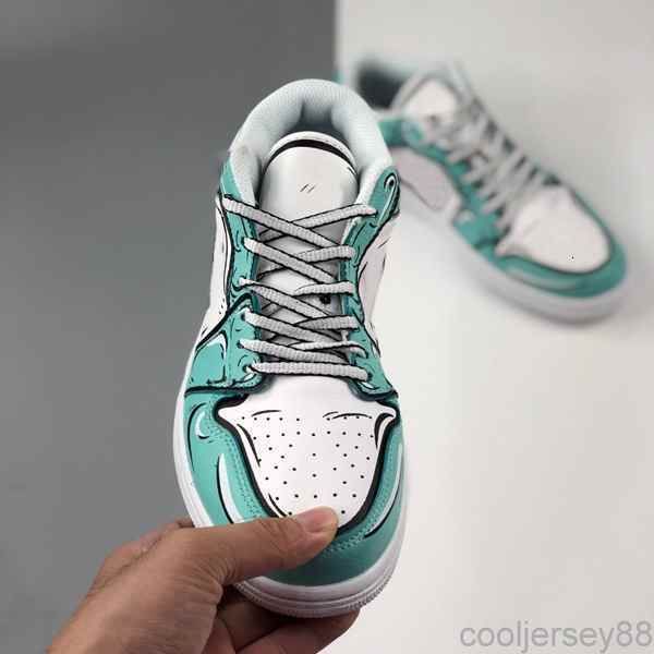 

basketball womens new se 1 mens 1s low shoes graffiti pink green baskets trainers sports sneakers triple des chaussures jumpman zapatos, Black