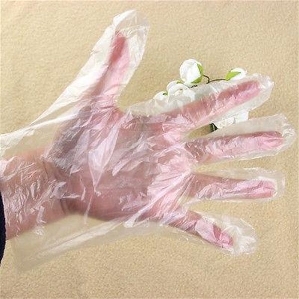 

food dhl 100pcs=1set polyethylene hdpe service disposable gloves  fits all non-toxic poly