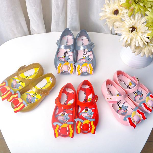 

мини melissa ultragirl оригинальные девушки сандалии 2020 желе сандалии дети дети пляжная обувь нескользящие малышей обувь, Black;red