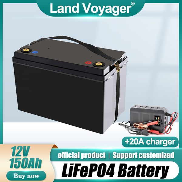 

land voyager 12 8v 150ah lifepo4 battery pack 12v150ah built-in 100a bms a 3100
