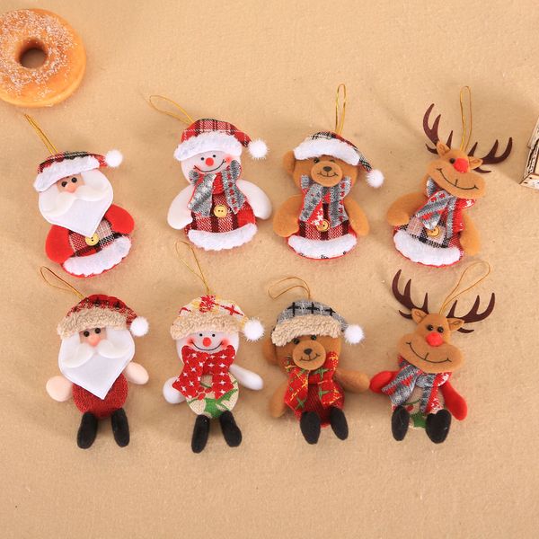 

tree ornaments elk santa claus doll pendant happy new year christmas decorations for home xmas decorative accessories