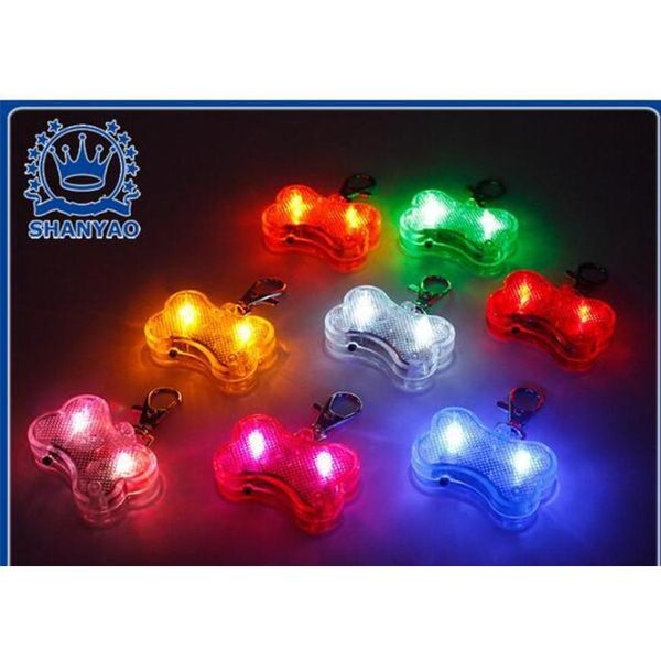 

party dog 4.8*3*1.5cm 6 colors pet dog tag pendant safety supplies led luminous pendant ornaments glowing pet s sqcytx ppshop01