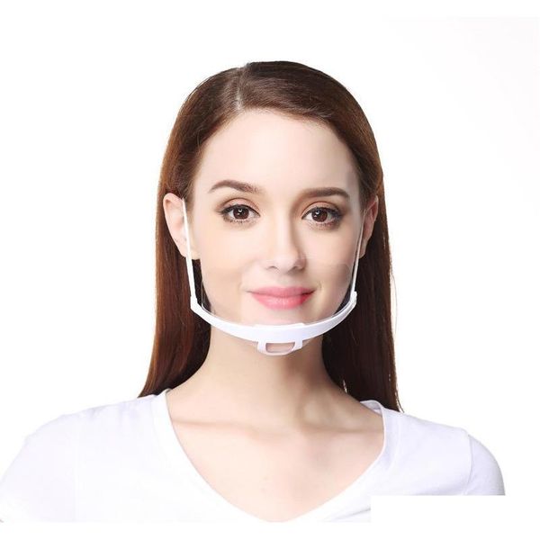

10 piece/lot in a transparent mask saliva catering special plastic anti-fog ventilative chef masks anti bac qylnjx bbgargden