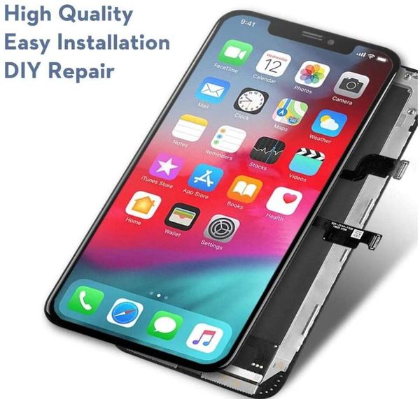 

oled screen replacement for iphone xs max 6.5 inch (model a1921, a2101, a2102, a2104) touch screen display digitizer by dhl