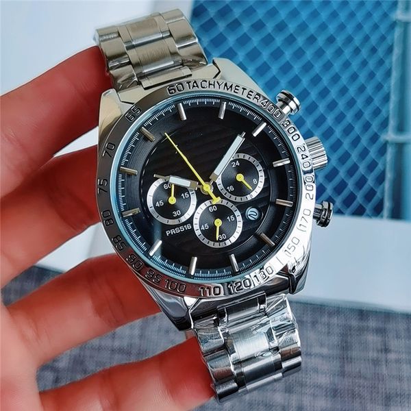 

New spot merchants men's leisure day s steel band watch factory direct sales, Slivery;brown