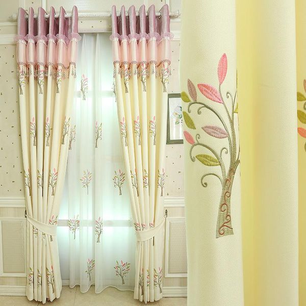 

modern minimalist nordic princess style shading curtains for living dining room bedroom.