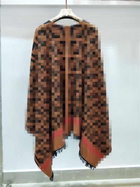 

designer women cape vintage fashion tassel female clothing winter outdoor warm coats for halloween gift, Black
