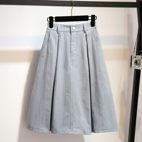 

2021 new autumn elegant mini skirts womens office pencil elastic high waist a line button skirt black white zehz