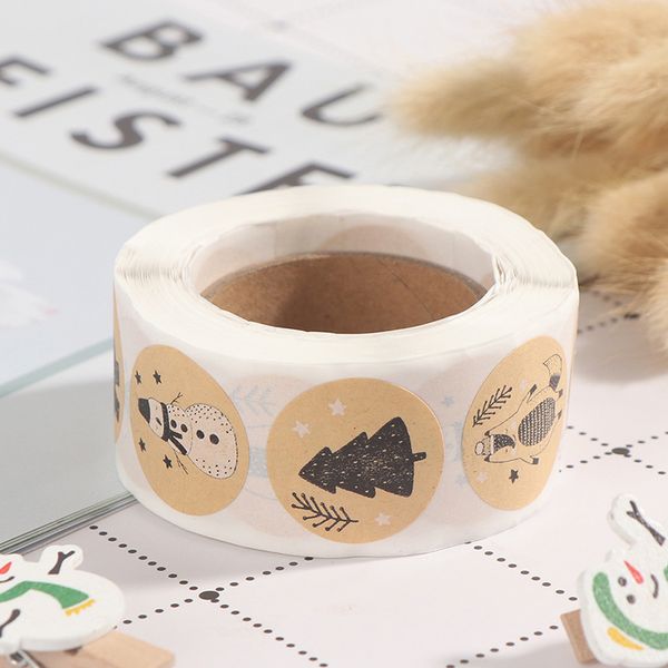 

500pcs christmas gift decoration sticker for package stationery stickers labels