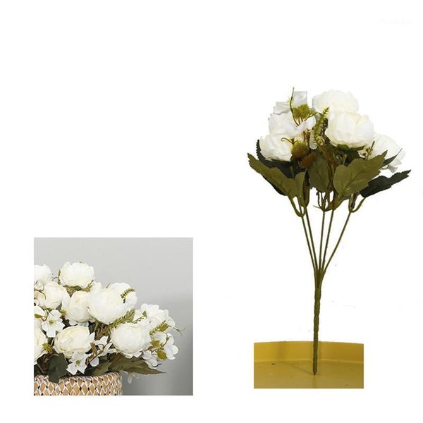 

artificial flowers decorations floral bridal display peony centerpiece bouquet1