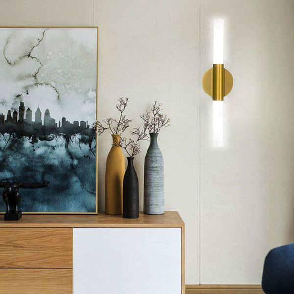 

artpad metal tube pipe up down light wall sconce for bedroom foyer washroom living room toilet bathroom decorative lights
