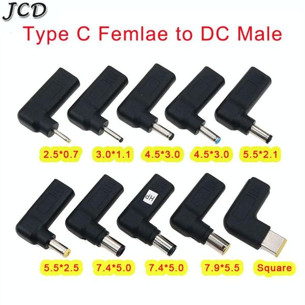 

computer cables & connectors jcd lappower adapter connector usb type c female to universal male jack converter for lenovo asus charger