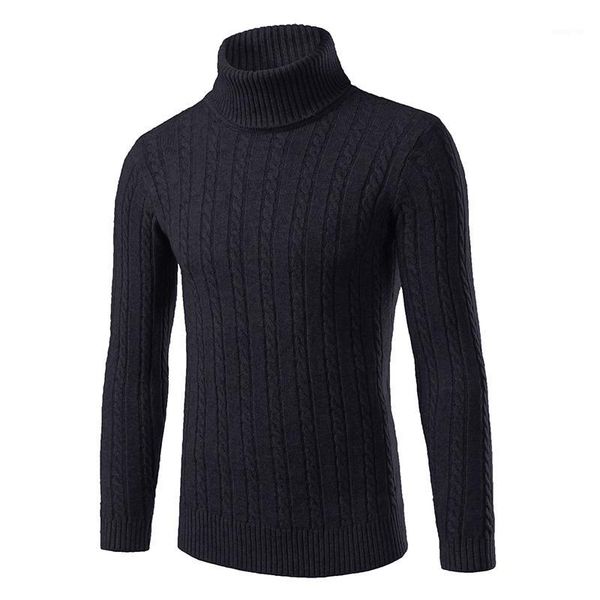 

new autumn winter turtleneck men's sweaters knitted pullovers men solid stretch slim fit high collar red white sweater for men1, White;black