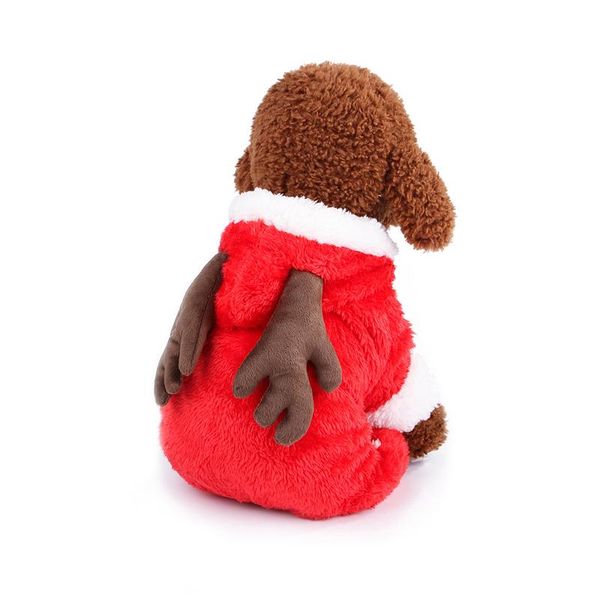 

winter dog cat fleece jumpsuit clothes christmas elk pet pajamas costume puppy overall sweatshirt for small large dog cat xs-xxl