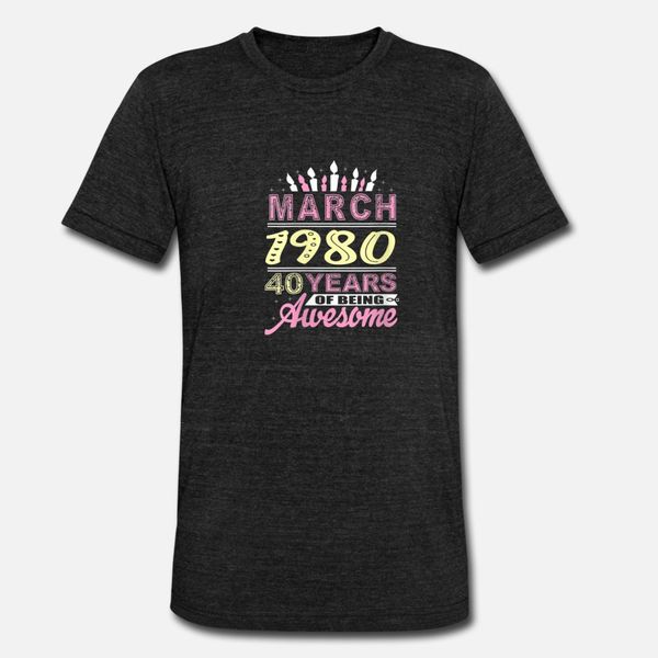 

born in 1980 womens march 1980 40 years old gift 4 t shirt hip hop kawaii summer tracksuit hoodie sweatshirt