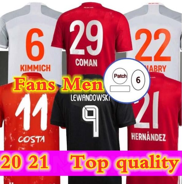 

20 21 sane lewandowski coman gnabry alaba davies muller kimmich soccer jersey hrfc 2020 2021 football shirt men sets uniform, Black;yellow