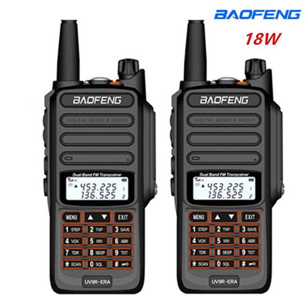 

2pcs baofeng walkie talkie 30km uv-9r era plus ip68 waterproof ong range two way ham cb radio transceiver uhf vhf radio station
