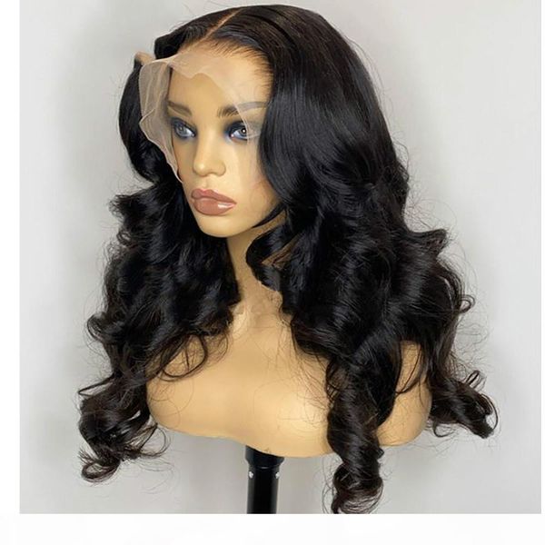 

360 transparent lace frontal wig body wave wig pre plucked 360 full lace wig human hair wigs for black women skin melt 130 remy2, Black;brown