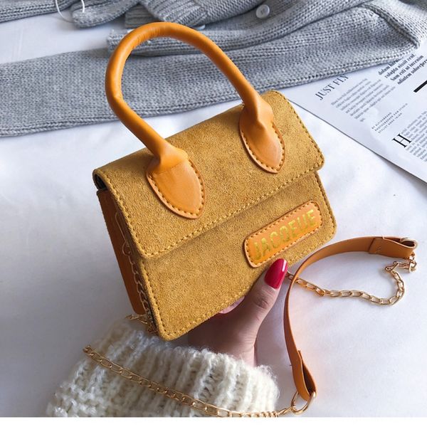 

women's 2020 new korean hand fashion frosted leather one shoulder messenger versatile hand chain bag chain bag uotwa