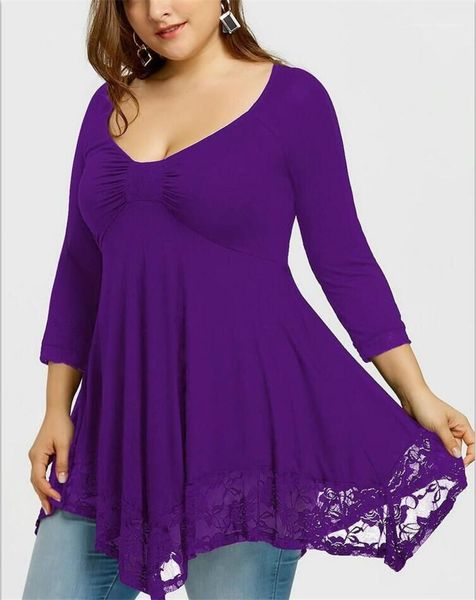 

color v neck lace long sleeve casual dresses plus size women clothing summer womens designer dresses solid, Black;gray