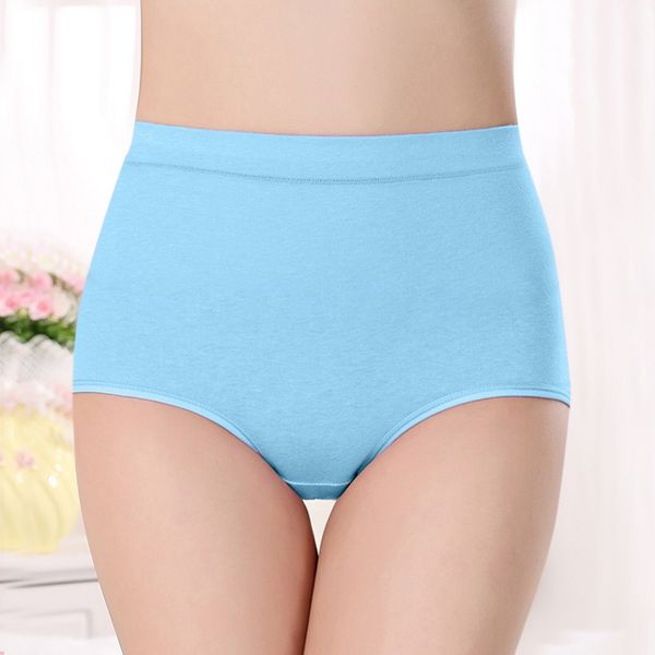 

women's fashion basic elastic comfortable solid color panties cotton underwear briefs seamless under, Black;pink