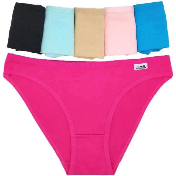 

women's panties 5pcs/lot lady t fashion striped cotton g-string underwear, Black;pink