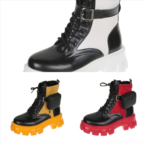 

8k2 women rois boots nylon derby biker boots pouch qualitybootleather ankle shoes black rubber sole battle shoes nylon top