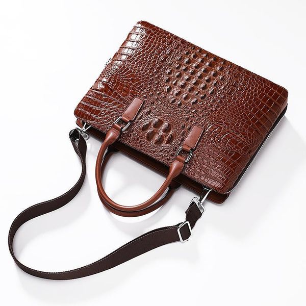 

man handbag male package briefcase cowhide leisure single shoulder computer messenger office bags for men genuine leather laptop