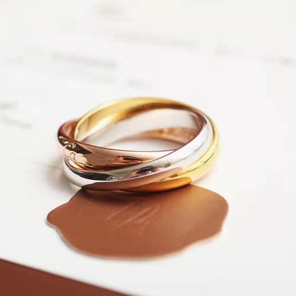 Модное дизайнерское кольцо 3 в 1, высококачественные кольца из нержавеющей стали 316L, ювелирные изделия для мужчин и женщин2024