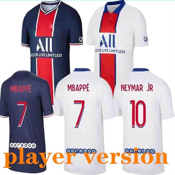 

player version maillots de football 20 21 mbappe soccer jersey 2020 2021 paris mbappe icardi marquinhos jersey camisetas de futbol shirt men, Black;yellow