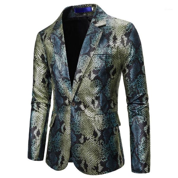 

men's suits & blazers men causal jacket suit fish scale print design stage host singer musician costume wedding jackets1, White;black