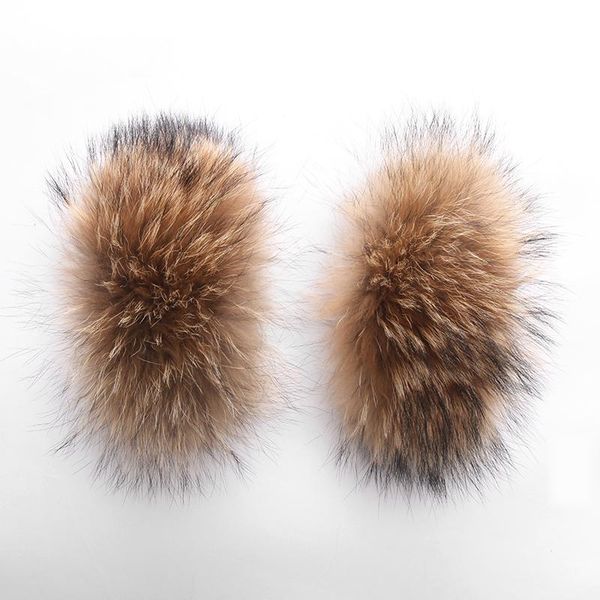 

lavelache 100% real fur cuffs big natural raccoon fur 2020 winter new fashion, Blue;gray