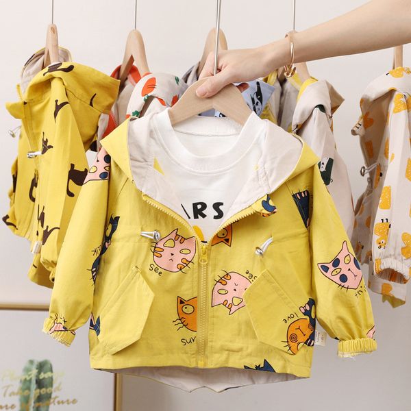 

baby fashion jackets kids outerwear cute windbreaker baby boy girl clothing spring autumn outerwear children coats c1021, Blue;gray
