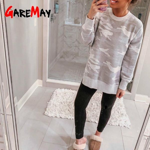 

women's hoodies & sweatshirts winter pullovers camouflage sweatshirt spring casual loose long sleeve printed female plus size hip hop1, Black
