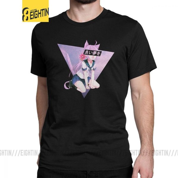 

cat girl neko sad japanese loli cute man awesome short sleeves tees crew neck beach sport hooded sweatshirt hoodie men t shirt