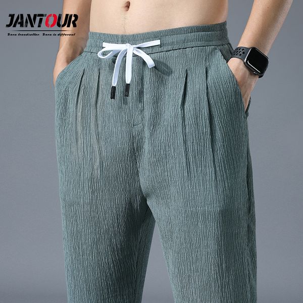 

2020 high-quality men's clothing brand harem pants mens jogger pants male casual summer track pants trousers c1018, Black