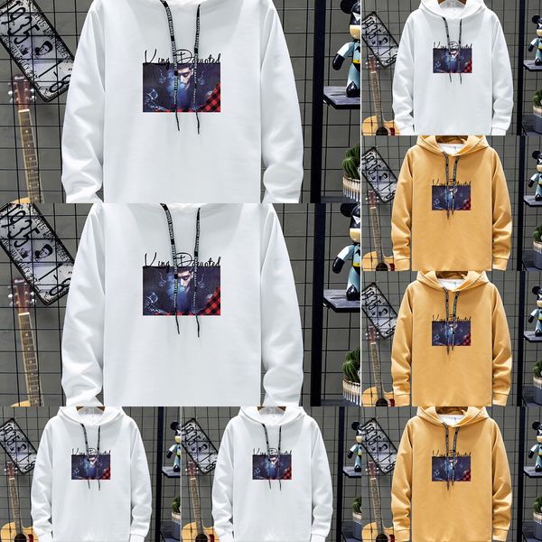 

мужские пуловеры pullovercoat pulloverhoodie весной и осенью пуловер пара пальто 2019 новый корейский моды напечатаны свободный балахон v4os, Black