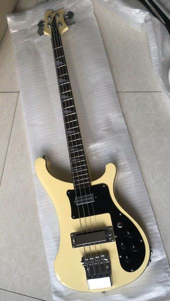 

wholesale custom new 4003 bass 4-string electric bass guitar, original cream hardware accessories, ing