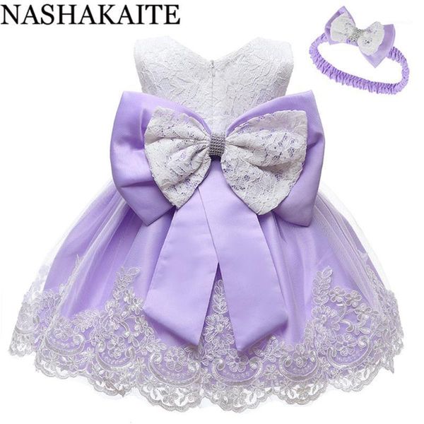 

girl's dresses nashakaite baby dress lace back big bow princess ball gown girl party first birthday kids for girls1, Red;yellow