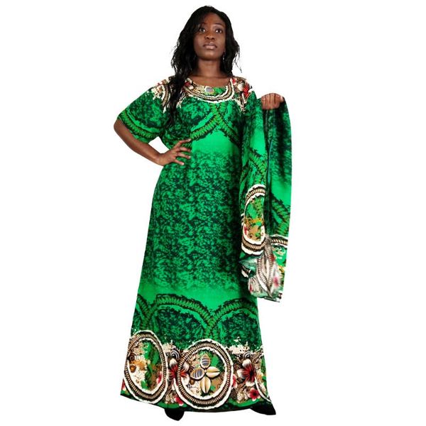 

green vintage clothes spring lady cotton maxi long dress 2021 new african fashion women short sleeved casual dress, Red