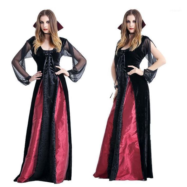 

new women vampire costumes cosplay gothic witch vampire costumes halloween masquerade plays1, Silver