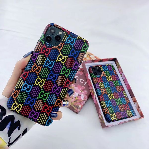 

with box fashion g cci phone case cover for iphone 11 pro x xs max xr 8 7 plus case letter designer phone case with retail box