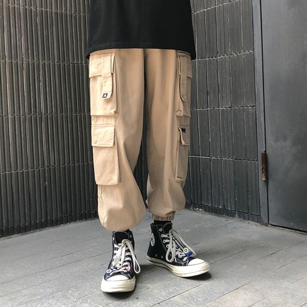 

tkpah moyi overalls loose casual pantsmoyi fashion brand 2019 fall pants new style tooling pants casual pants-hz7005 najag, Blue