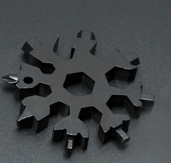 

18 in 1 camp key ring pocket tool multifunction hike keyring multipurposer survive outdoor openers snowflake multi s jllrle home003